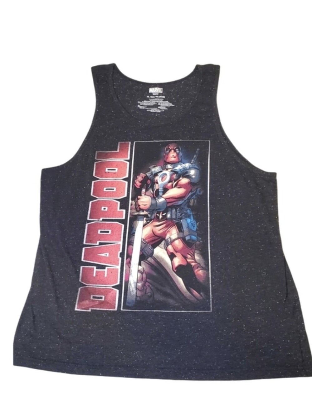 MARVEL | Men’s Deadpool Graphic Fan Tank Top Size XL